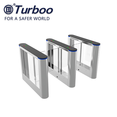 ISO 9001 RFID Security Gate Turnstile Card Reader / Glass Security Barriers