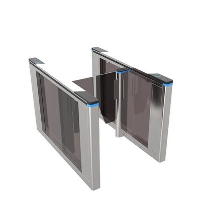 acheter Tourniquet piétonnier d'oscillation d'aileron de la porte RFID de barrière en verre ultra mince à extrémité élevé de contrôle d'accès online manufacture