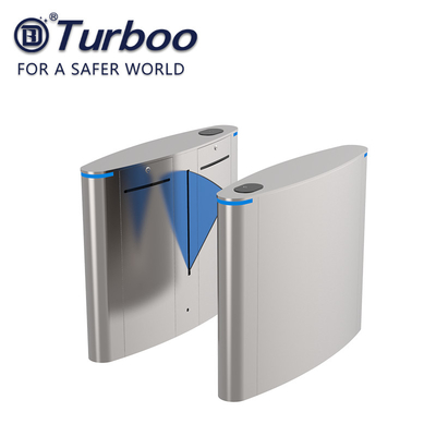 Porte automatique de barrière à clapet Lecteur de carte RFID Porte tourniquet de sécurité Pour le supermarché
