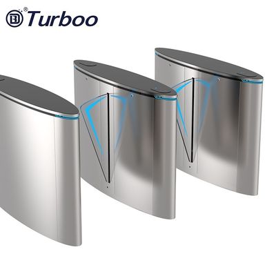 Empreinte digitale de reconnaissance des visages de la porte RFID de tourniquet de barrière de l'aileron SUS304 pour des hôtels de bureau