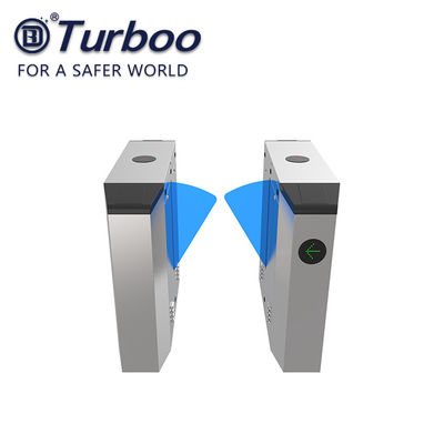 Système biométrique de contrôle d'accès d'aileron de tourniquet escamotable durable de barrière