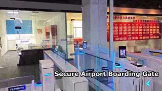 Regardez la porte de tourniquet AB de la porte d'embarquement de l'aéroport de contrôle d'accès pour piétons M3620-AB