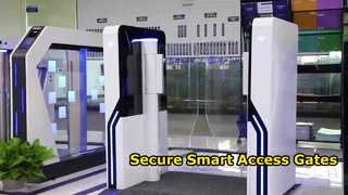 Présentez la porte intelligente de barrière d'oscillation de restaurant d'hôtel de tourniquet de porte d'oscillation de cantine EF3213 pour vous