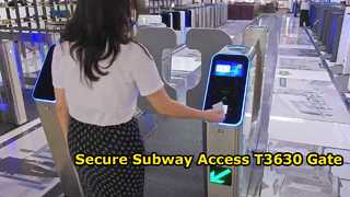 Nouveau produit T3630 contrôle d'accès pour piétons pour métro, ticket de balayage RFID